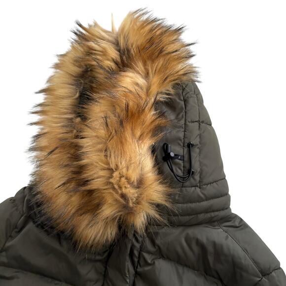 S13 DOWN PUFFER COAT WITH HOOD WATER RESISTANT WINDPROOF WOMEN SIZE SMALL - Picture 11 of 16